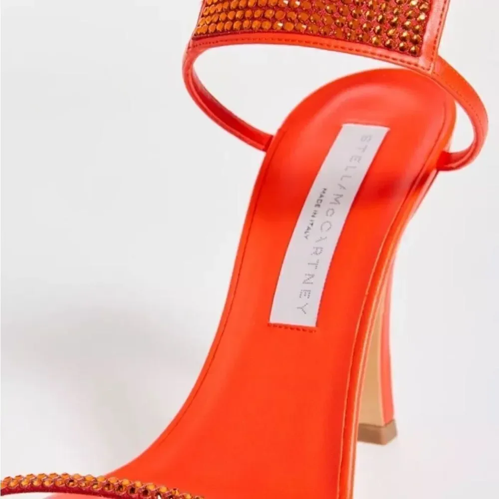 Stella McCartney 100 ECO Alter Mat Crystal  Glow Orange/Dust Bag 35 NWT $950